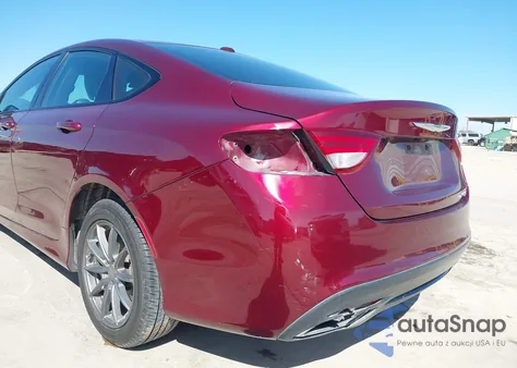 2015 Chrysler 200 S z USA, uszkodzony, nr VIN 1C3CCCBB3FN751419